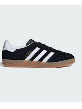adidas Gazelle Black White with Gum Sole